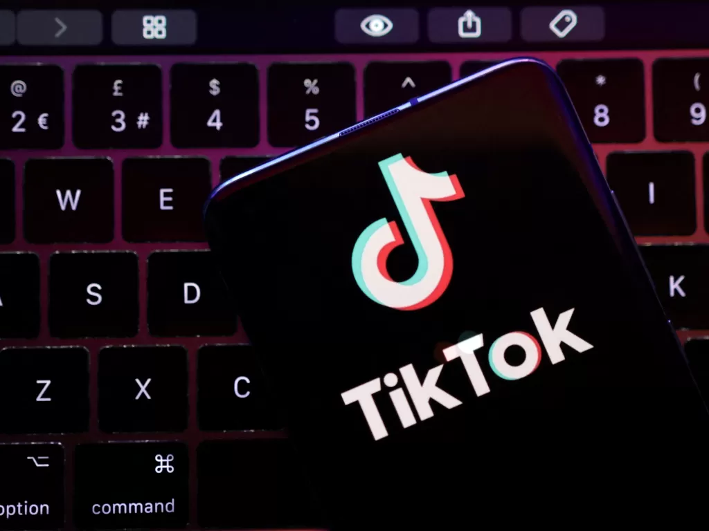 Aplikasi berbagi video TikTok. (REUTERS/Dado Ruvic)