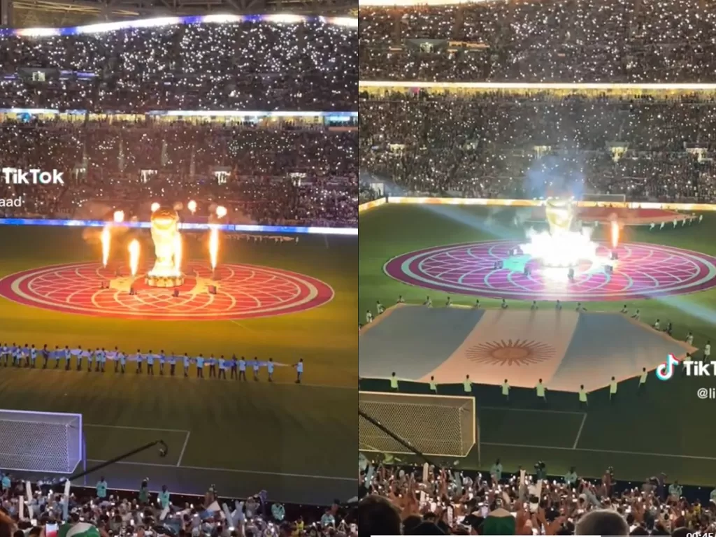 Upacara pembuka laga di Piala Dunia Qatar (TikTok/li.raad)