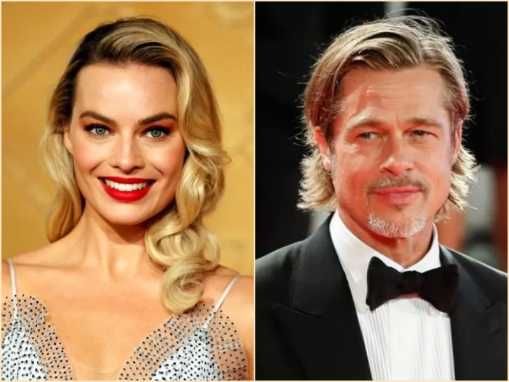 Margot Robbie dan Brad Pitt akan bertemu di BABYLON. (REUTERS/Phil Noble, Yara Nardi).