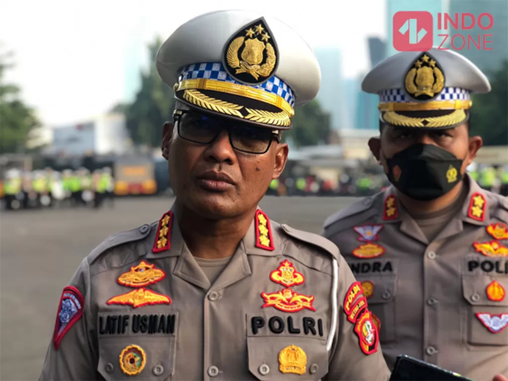 Direktur Lalu Lintas Polda Metro Jaya, Kombes Pol Latif Usman. (INDOZONE/Samsudhuha Wildansyah).