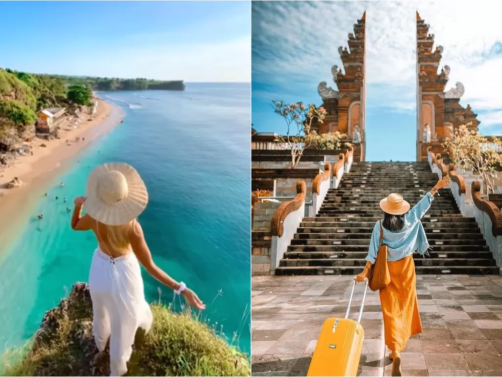 Ilustrasi turis asing liburan ke Bali. (Instagram/@honeycombersbali)