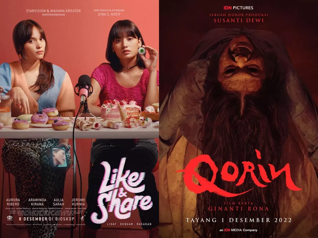 Daftar film Indonesia yang tayang di bioskop Desember 2022. (Imdb)