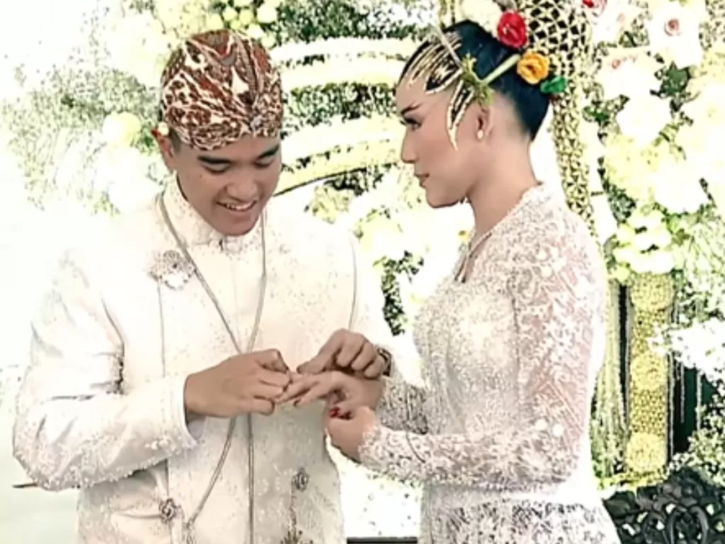 Pernikahan Kaesang Pangarep dan Erina Gudono. (YouTube/ Presiden Joko Widodo)