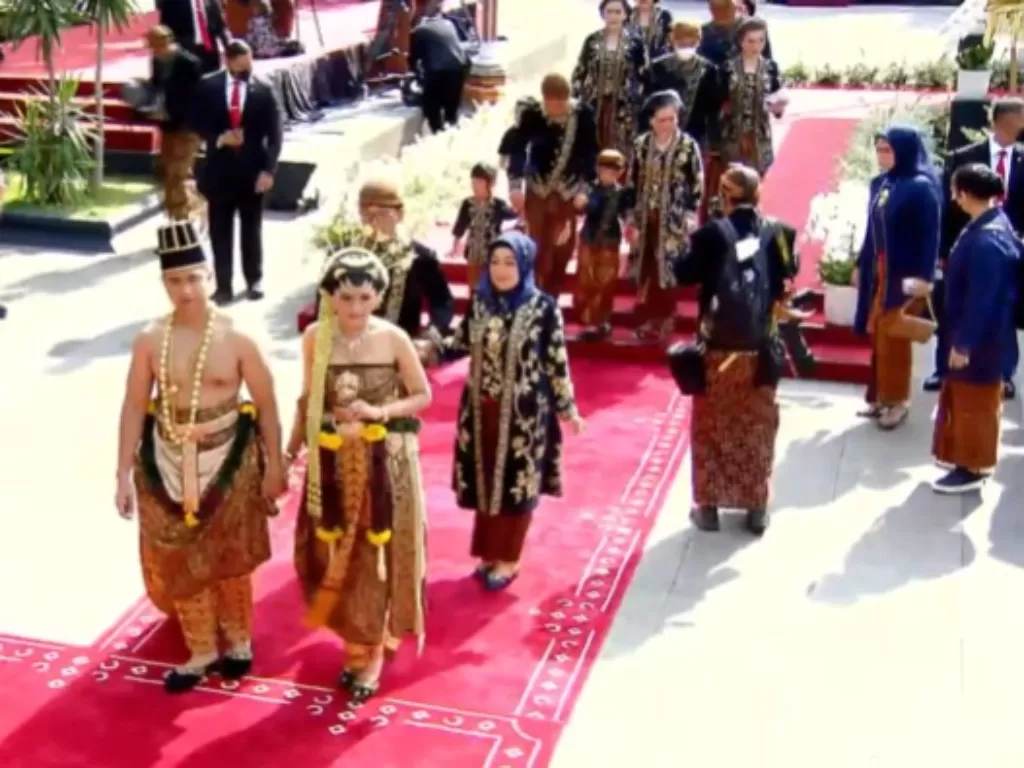 Ngunduh Mantu Kaesang Pangarep dan Erina Gudono (YouTube/Presiden Joko Widodo)