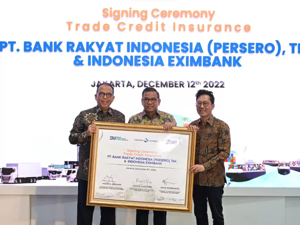 BRI Wujudkan Kerja Sama dengan Indonesia Eximbank. (Dok BRI).