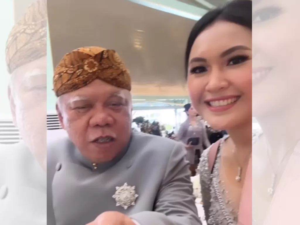 Meryl Saragih saat bertemu dengan Menteri PU Basuki Hadimuljono. (Instagram/Meryl Saragih)