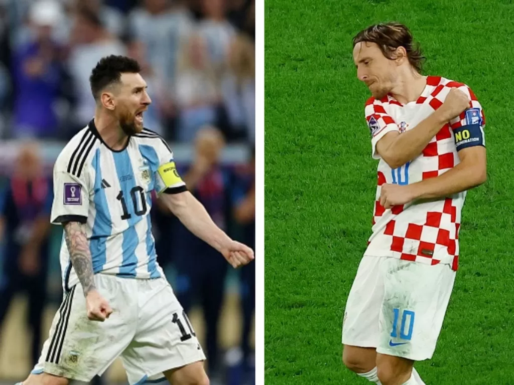 Lionel Messi dan Luka Modric (Reuters/Molly Darlington/Lee Smith)