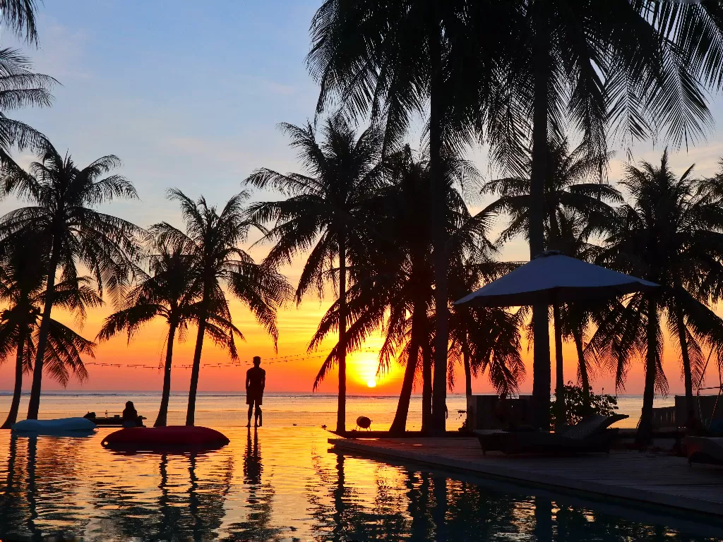 Sunset di Seed Resort, Kepulauan Rote. (Z Creators/Arianto Selly)