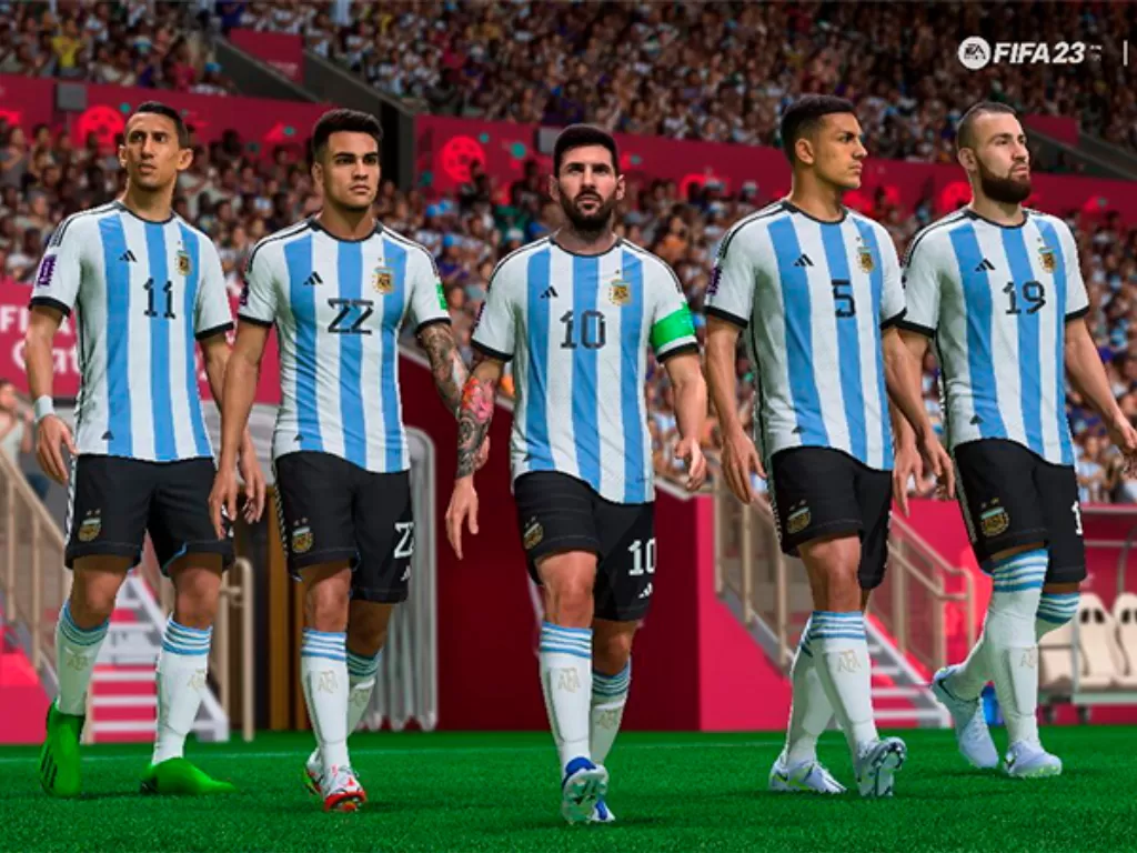 Argentina menangkan Piala Dunia Qatar 2022. (EA Sports)