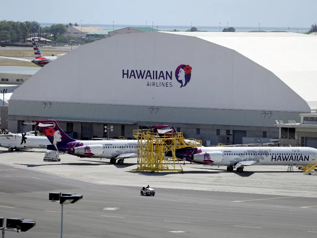 Pesawat Hawaiian Airlines alami turbulensi parah. (REUTERS/Marco Garcia)