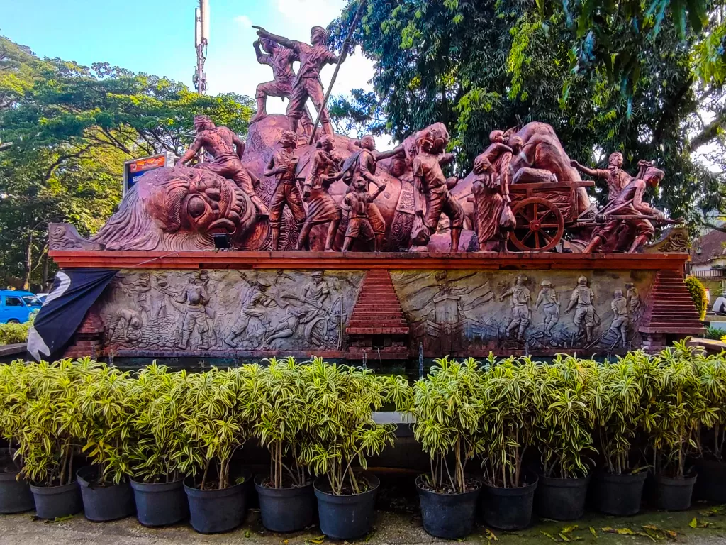 Patung Buto Leyeh-leyeh di Kabupaten Malang. (Z Creators/Aldi Buchori)