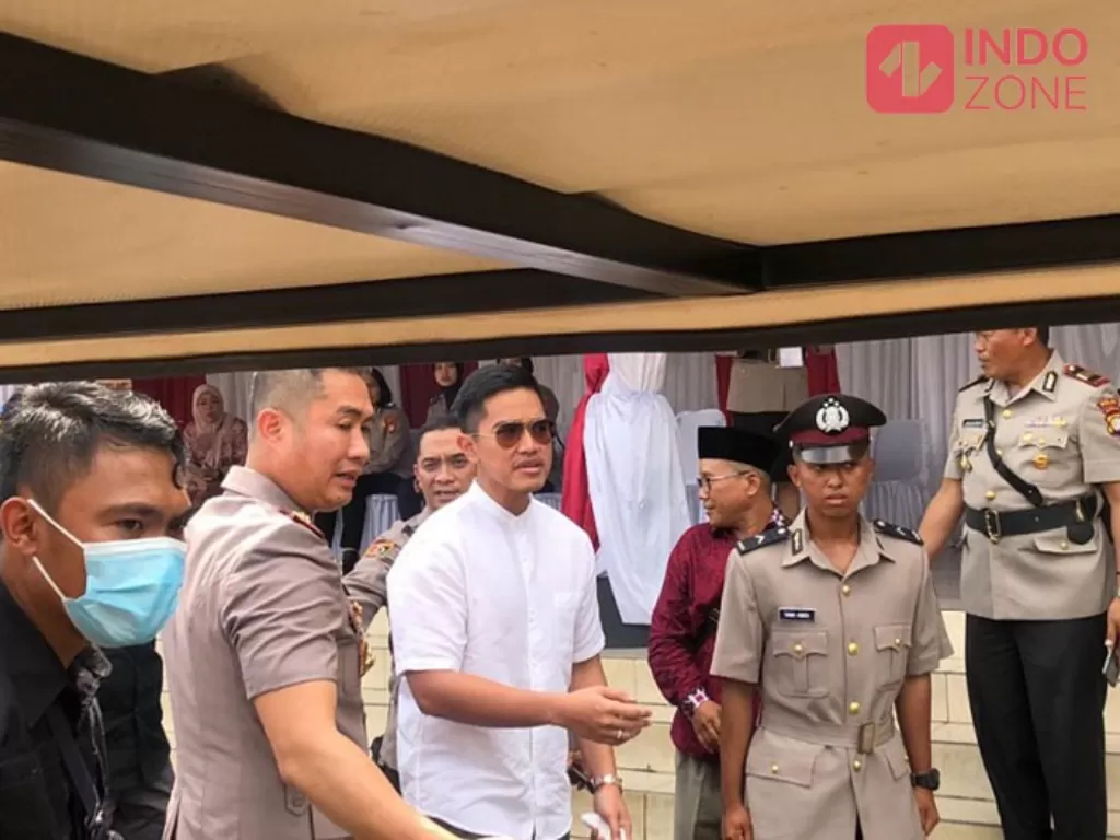 Anak Presiden Joko Widodo, Kaesang Pangarep di SPN Lido Polda Metro Jaya. (INDOZONE/Samsudhuha Wildansyah).