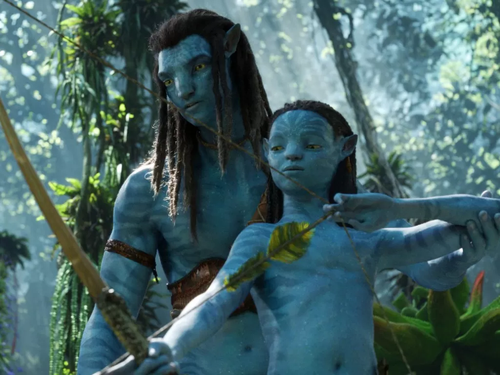 Adegan Jake Sully dan Neteyam di film Avatar: The Way of Water (2022). (Imdb)