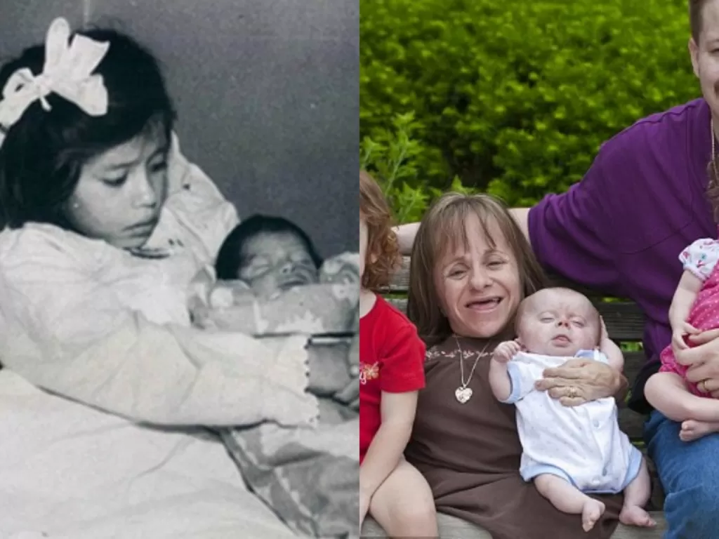 Kiri: Ibu paling muda di dunia. (Listverse)/ Kanan: Ibu paling mini di dunia. (Daily Mail)