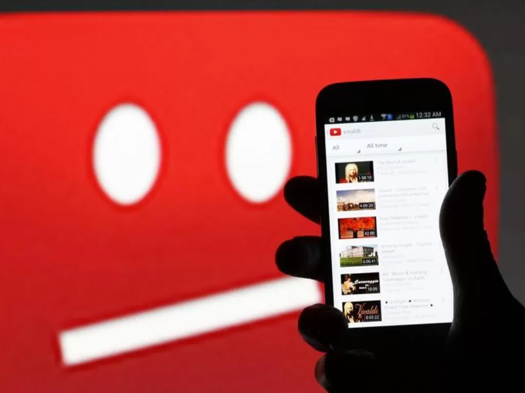 YouTube hapus akun Pornhub. (REUTERS/Dado Ruvic)