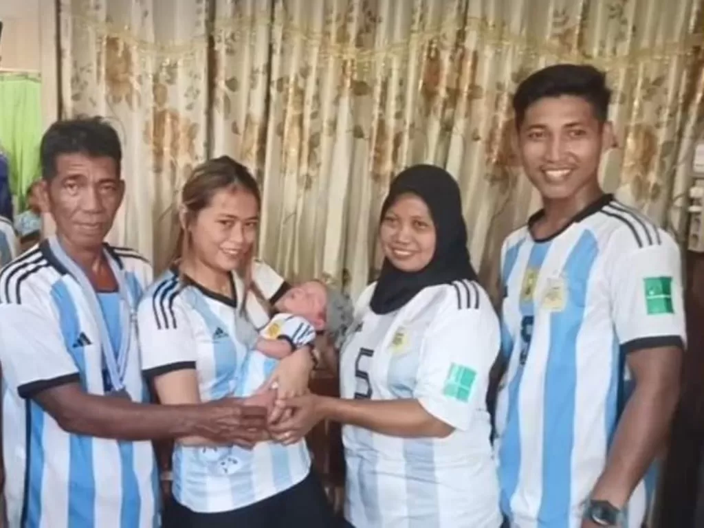 Keluarga di Sulawesi Barat menamai anaknya Muhammad Messi (Facebook/Marda Nose)