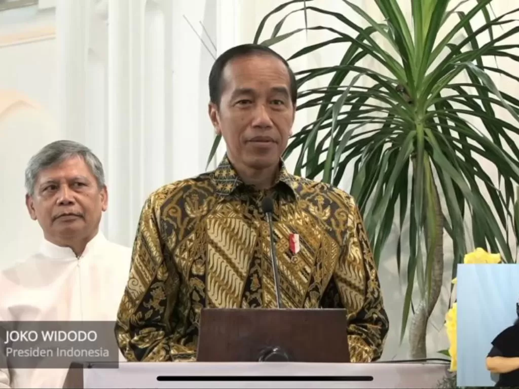 Presiden Jokowi. (Tangkapan layar YouTube Gereja Katedral Bogor).
