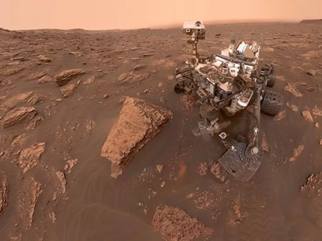 Swafoto berdebu dari penjelajah Planet Mars (JPL/NASA)