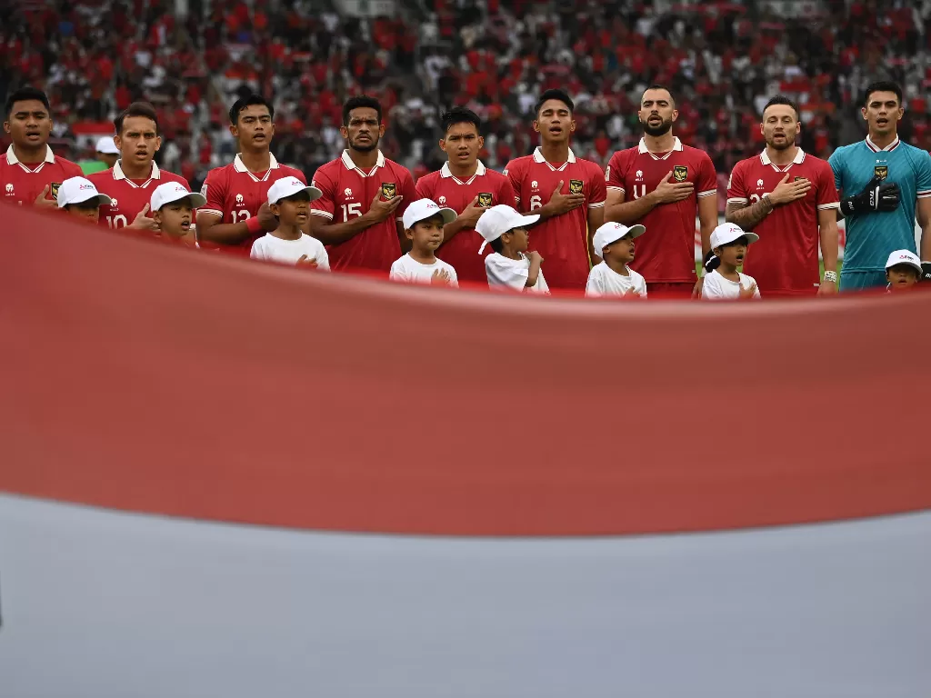 Timnas Indonesia di Piala AFF 2022. (ANTARA FOTO/Aditya Pradana Putra).