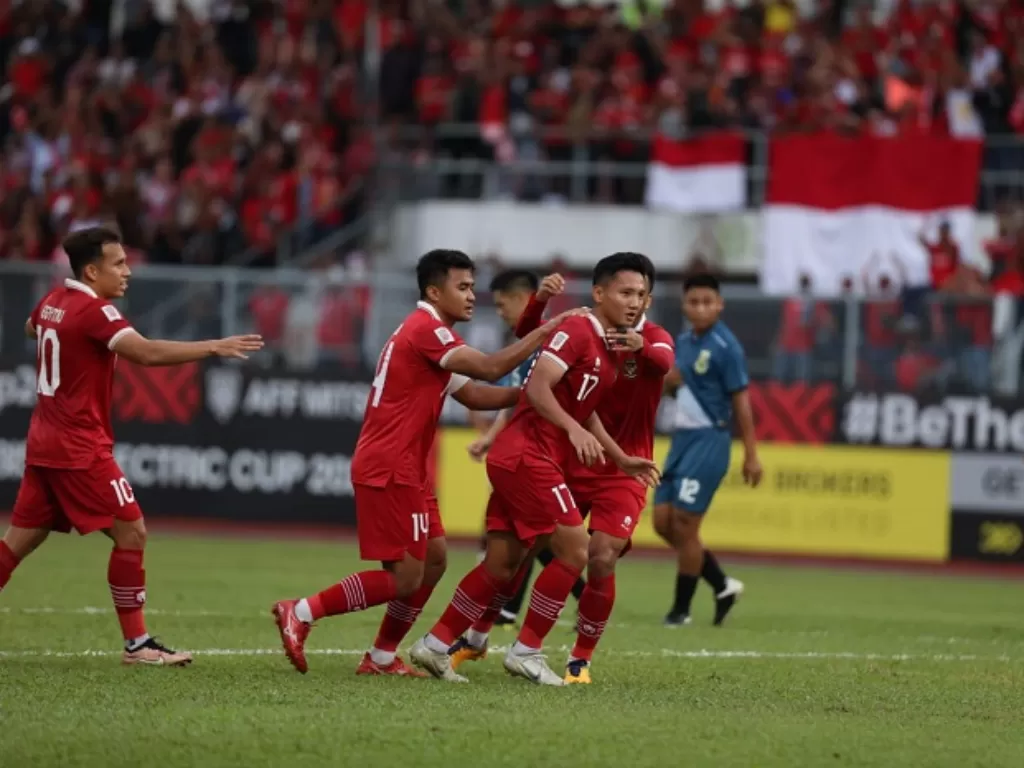 Pemain Timnas Indonesia merayakan gol ke gawang Brunei di matchday kedua Piala AFF 2022. (Dok. Humas PSSI)