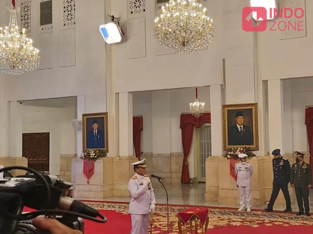 Muhammad Ali dilantik Presiden Jokowi menjadi KSAL (INDOZONE/Asep Bidin Rosidin)