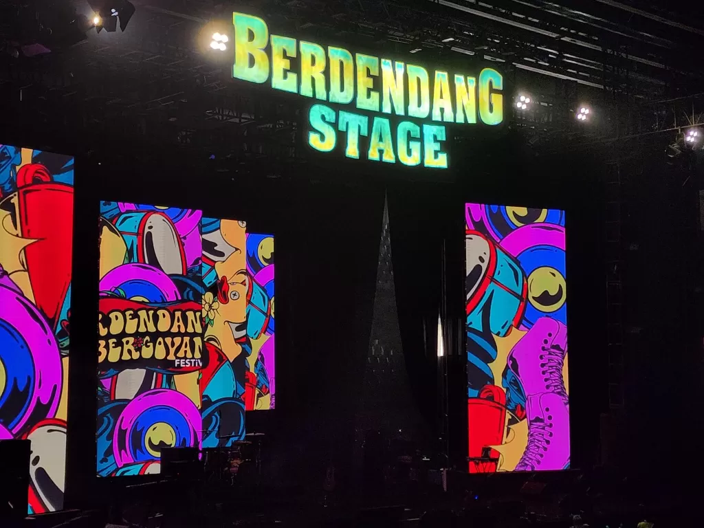 Festival musik Berdendang Bergoyang yang dibatalkan karena over capacity. (Twitter/shiningwoo)