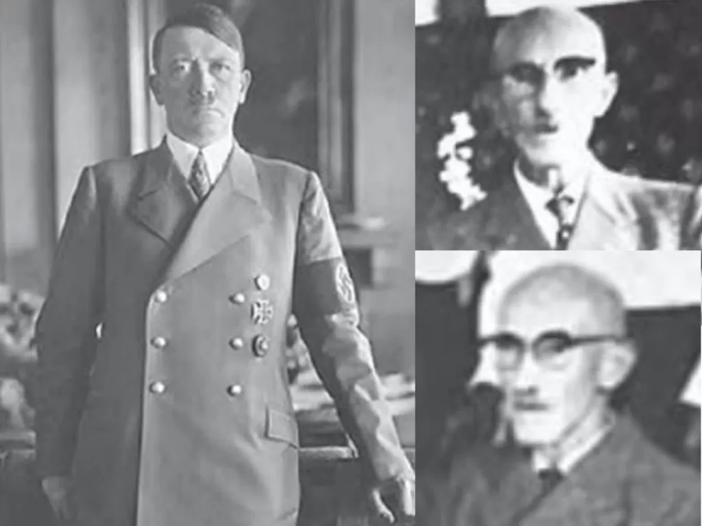 Adolf Hitler (kiri) dan dr. Georg Anton Pöch (kanan). (Foto/Peter Lavenda)