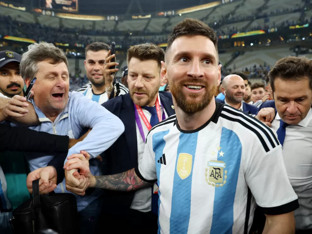 Kapten Timnas Argentina, Lionel Messi (REUTERS/Hannah Mckay)