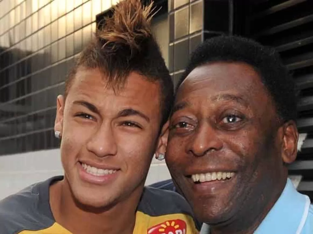 Neymar Jr dan Pele (Instagram/@neymarjr)