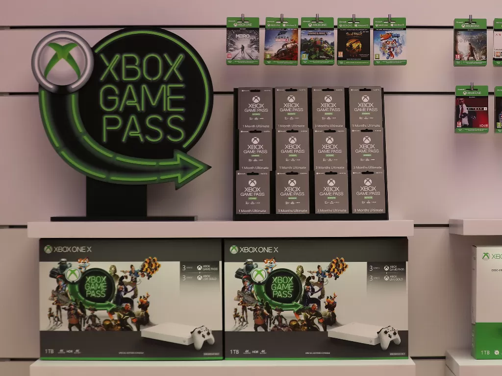 Ilustrasi Xbox Game Pass. (REUTERS/Simon Dawson)