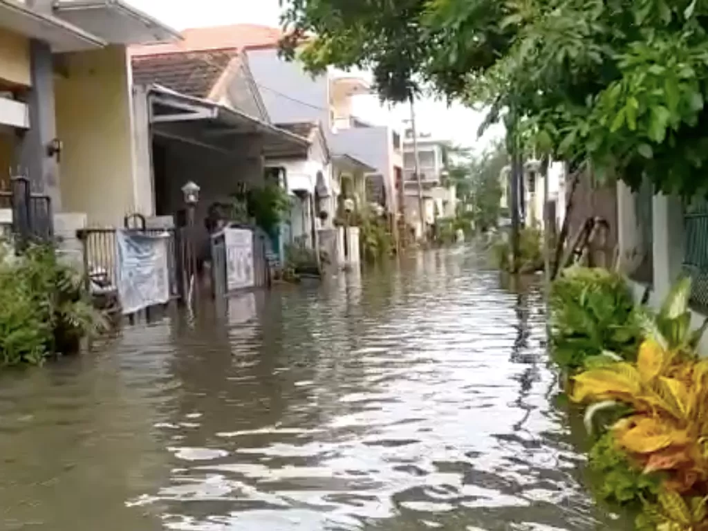 Banjir di permukiman Semarang (Z Creators/Umaera)