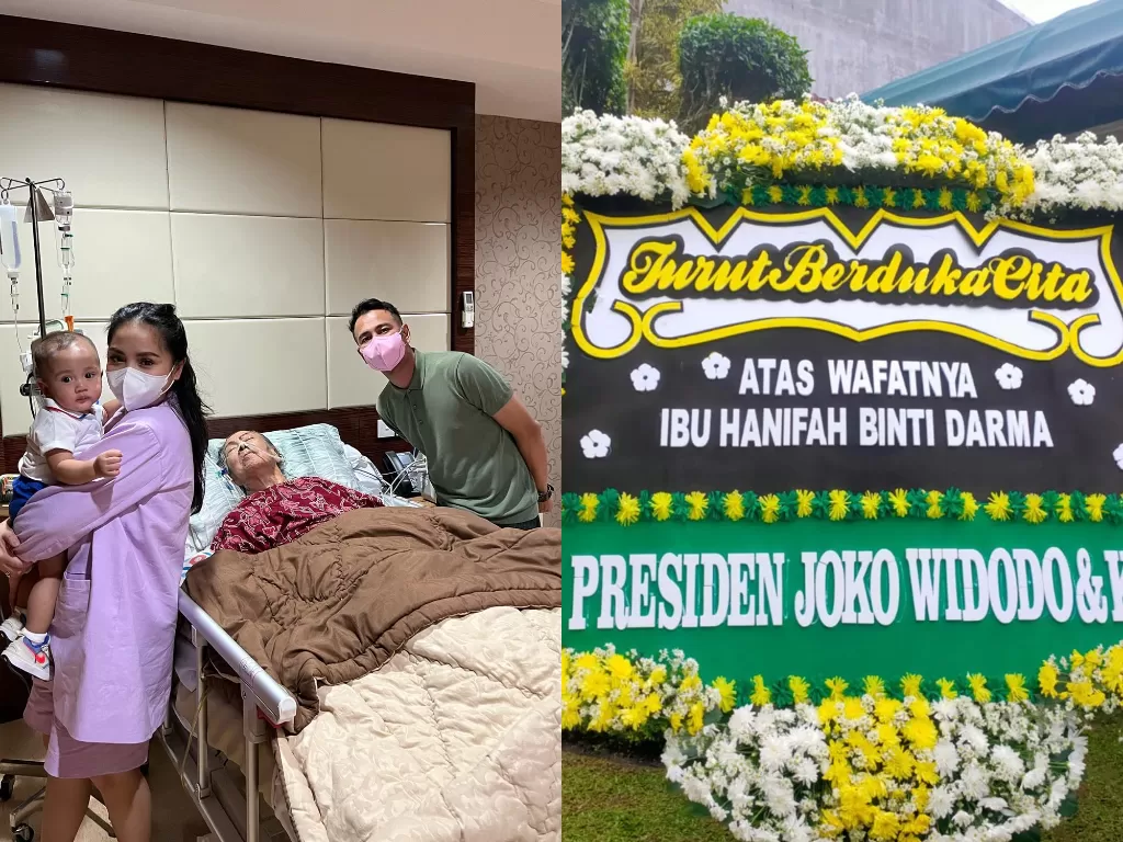 Presiden Jokowi kirim papan bunga ke nenek Raffi Ahmad (Instagram/raffinagita1717)