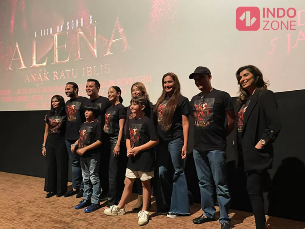 Screening film Alena Anak Ratu Iblis. (Indozone/Asep Bidin Rosidin)