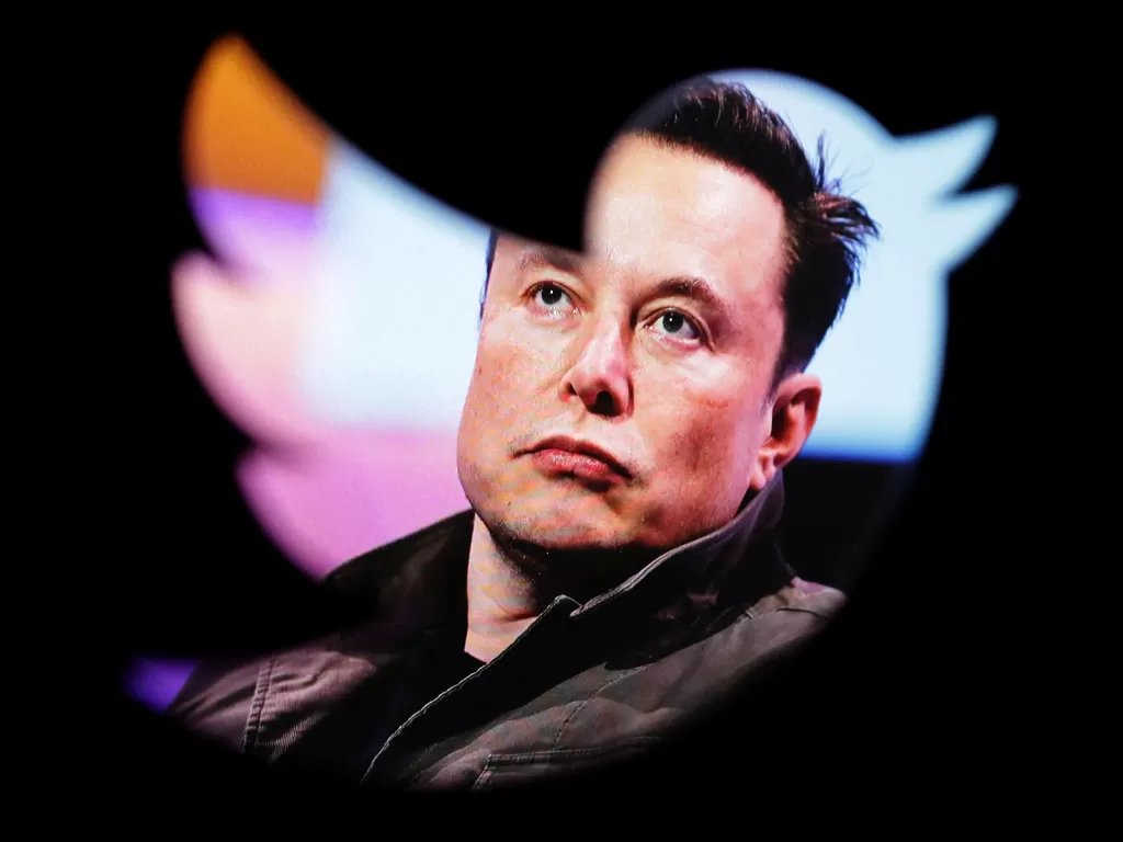 Ilustrasi Twitter Elon Musk. (REUTERS/Dado Ruvic)