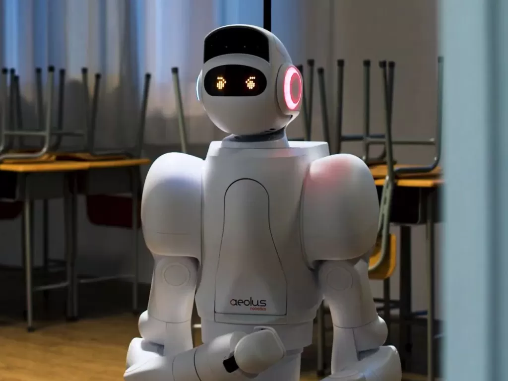 Aeo, robot yang bisa digunakan untuk patroli keamanan. (Aeolus Robotics)