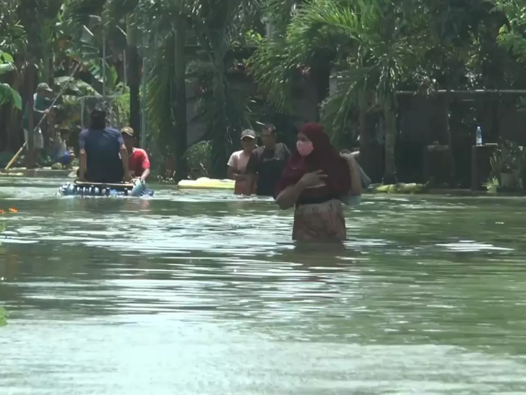 Banjir Desa Dorang, Jepara. (Z Creators/Dedy Setyawan)