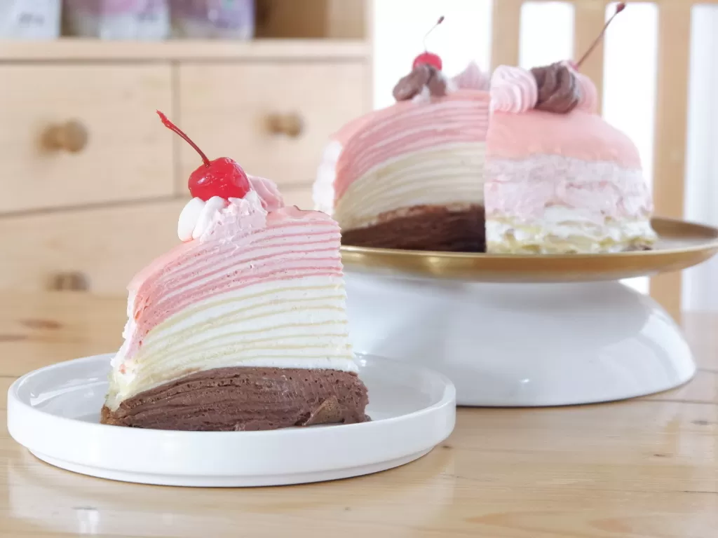 Mille Crepes, kue yang lagi viral di media sosial (Z Creators/Adisti Astarina)