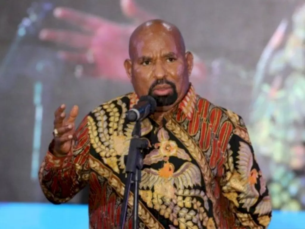 Gubernur Papua, Lukas Enembe. (ANTARA/Hendrina D Kandipi)