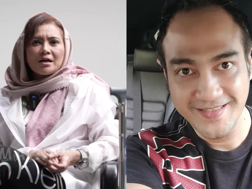 Anggia Novita dan mantan suaminya, Ferry Irawan. (YouTube/MAIA ALELDUL TV)