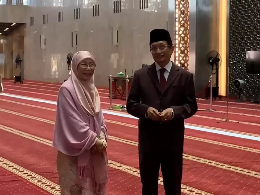 Istri PM Malaysia berkunjung ke Istiqlal (Z Creators/Tris)