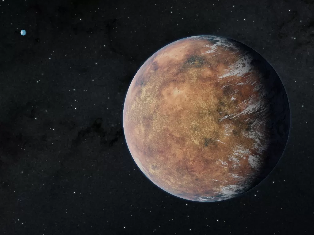 Ilustrasi planet baru yang dijuluki TOI 700 e. (NASA)