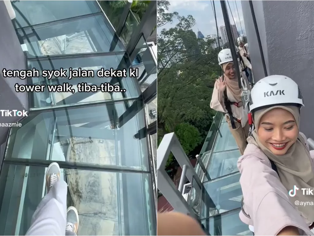 Tower Walk 100, Kuala Lumpur Malaysia. (TikTok/@aynaazmie)