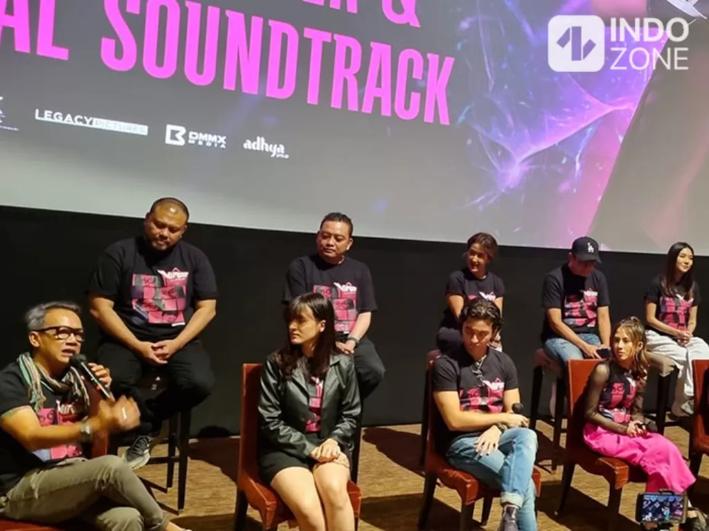 Konferensi pers peluncuran official trailer dan final soundtrack Virgo and The Sparkling. (Indozone/Arvi Resvanty)