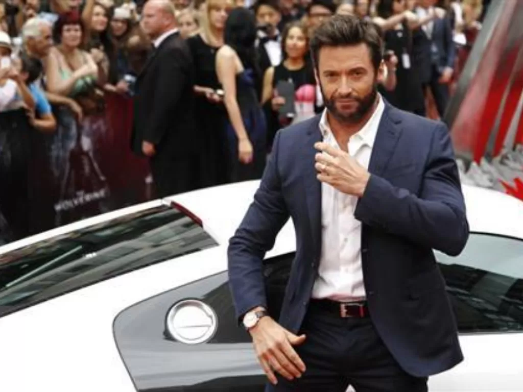 Hugh Jackman di film The Wolverine. (REUTERS/Luke MacGregor)