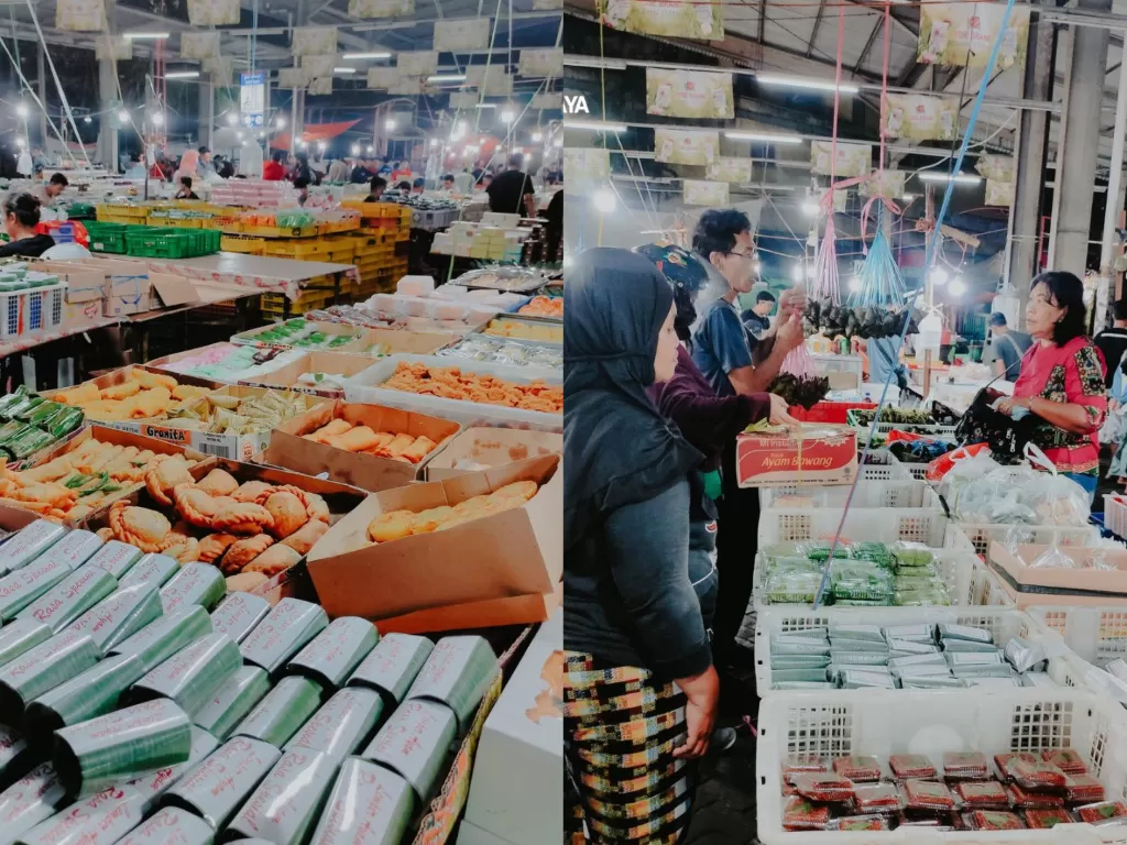 Suasana di Pasar Kue Subuh Senen. (Twitter/senenjayamall)