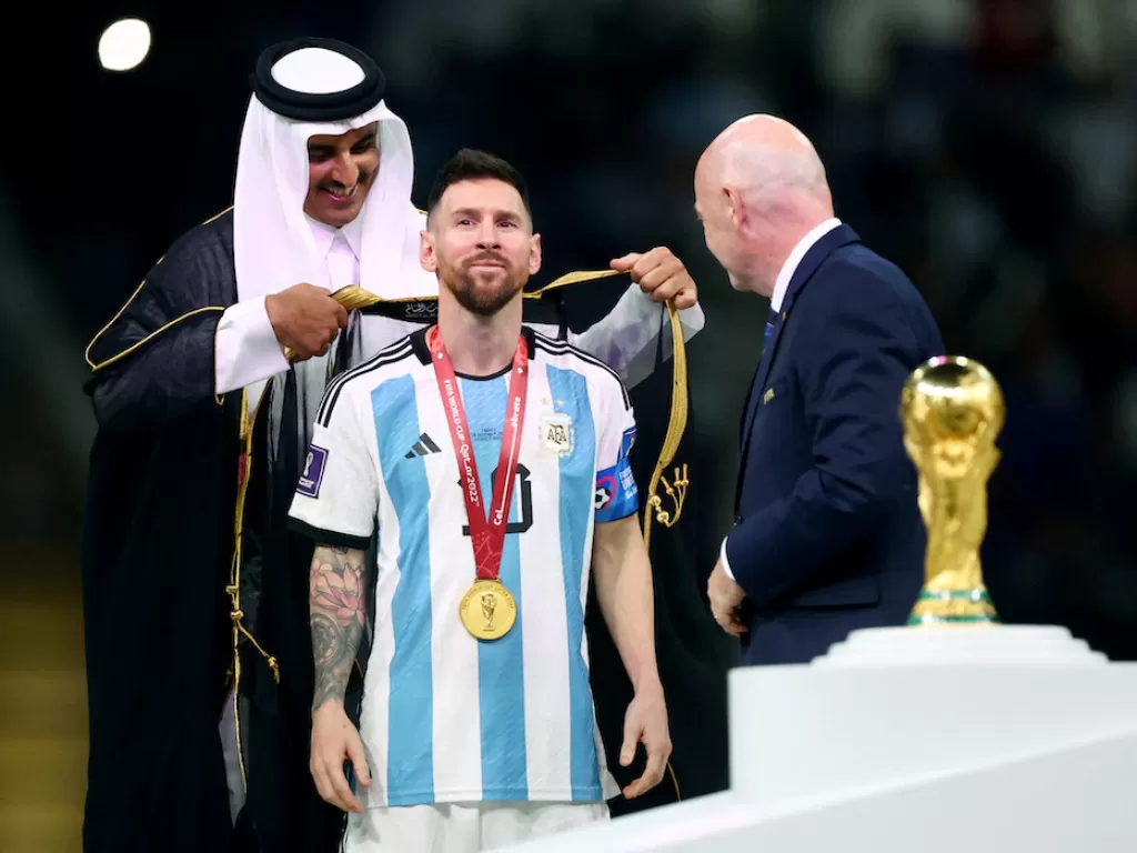 Lionel Messi masuk dalam nominasi Pemain Terbaik FIFA 2022 (REUTERS/Hannah Mckay)