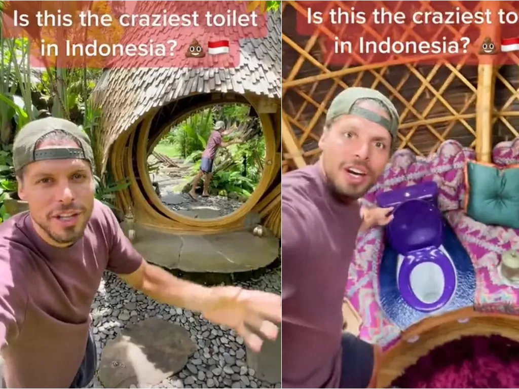 Toilet estetik di Bali (TikTok/traveltomtom)