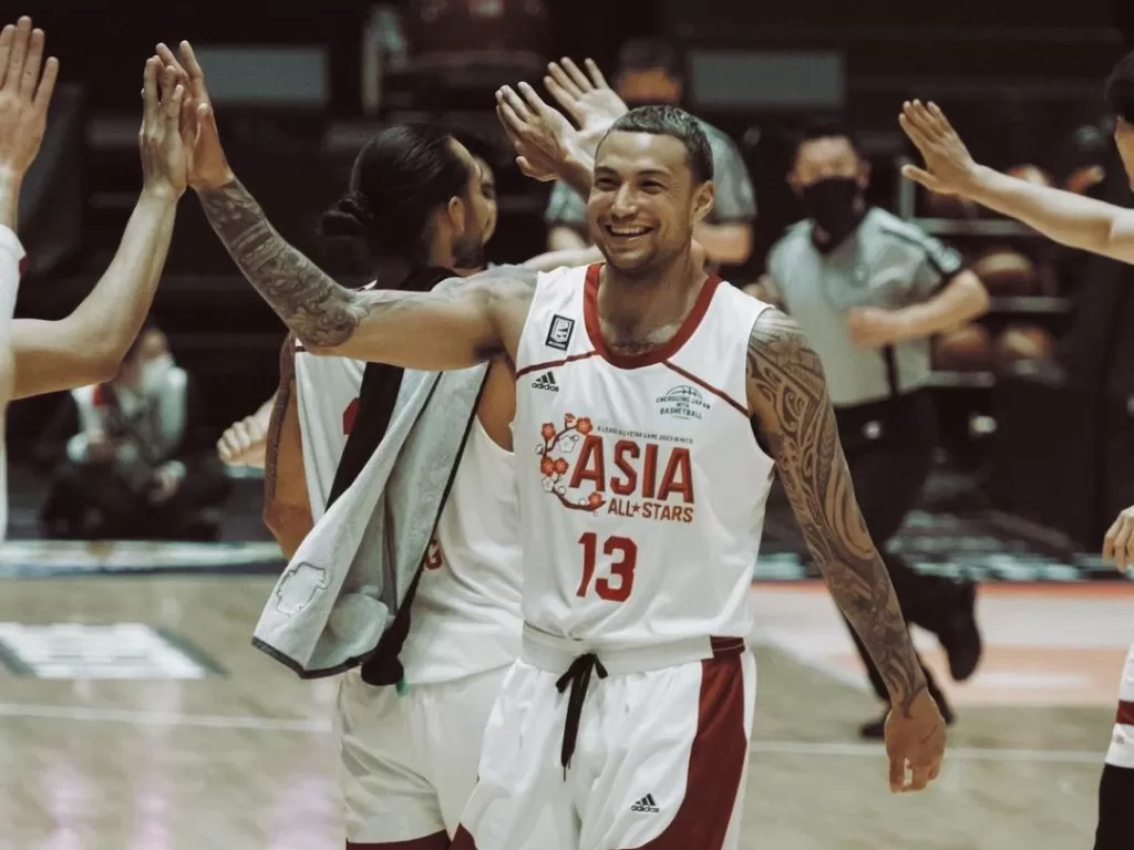 Wih! Pemain Naturalisasi Indonesia Brandon Jawato Main di Laga All Star Liga Basket Jepang. (Instagram/@bjawato).