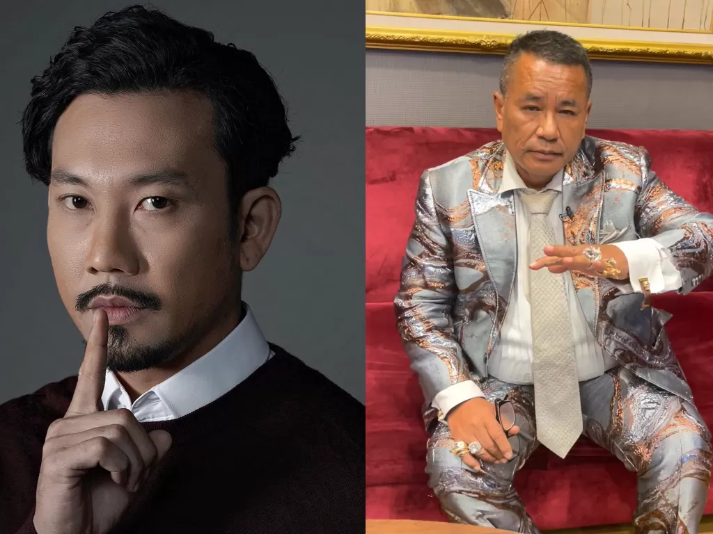 Aktor Denny Sumargo dan pengacara kondang Hotman Paris. (Instagram/sumargodenny dan Instagram/hotmaparisofficial)