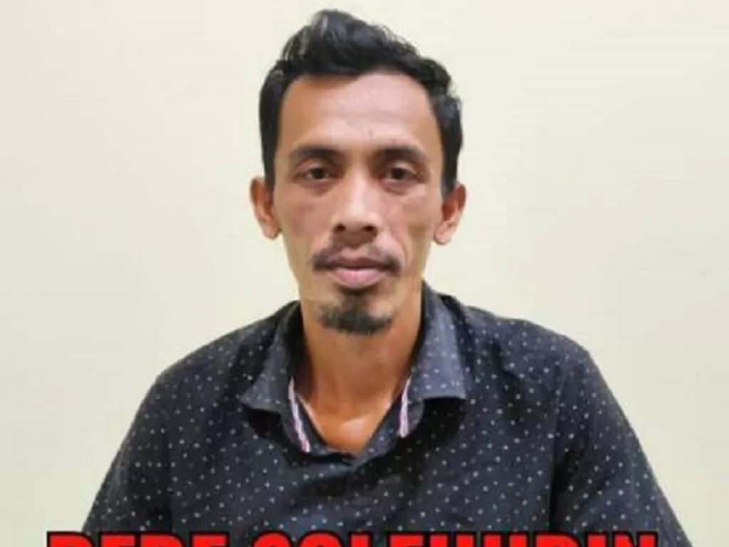 Dede Solehudin, salah satu pelaku pembunuhan berantai di Bekasi. ((Dok. Direktorat Reserse Kriminal Umum Polda Metro Jaya)